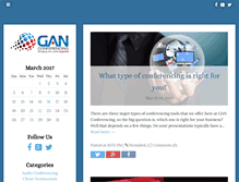 Tablet Screenshot of blog.ganconference.com
